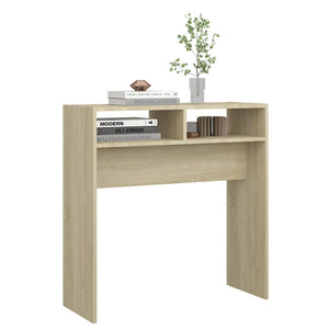 Τραπεζάκι Κονσόλα Sonoma Δρυς 78x30x80 εκ. από Επεξ. Ξύλο - Pakobazaar