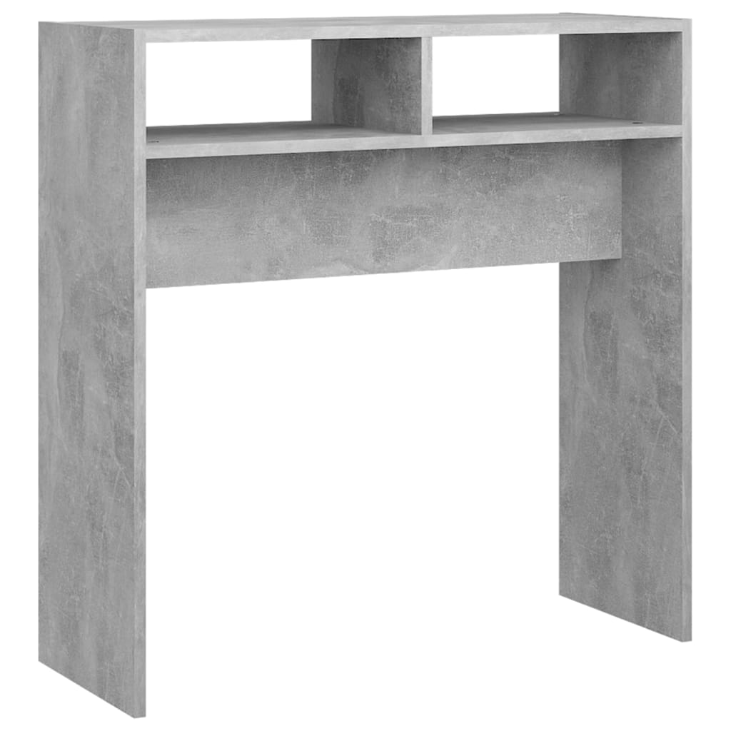 Τραπεζάκι Κονσόλα Γκρι Σκυροδέματος 78x30x80 εκ. Επεξ. Ξύλο - Pakobazaar