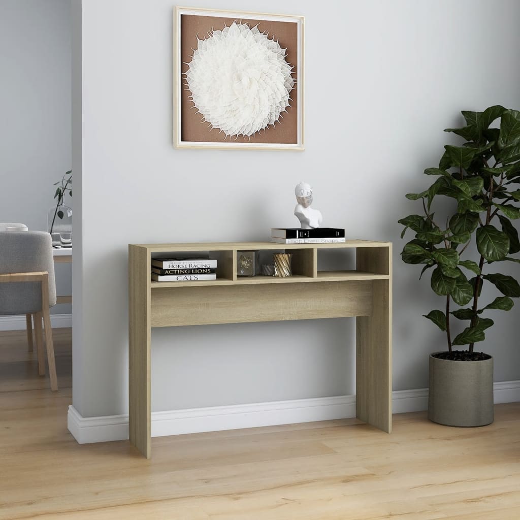 Τραπεζάκι Κονσόλα Sonoma Δρυς 105 x 30 x 80 εκ. από Επεξ. Ξύλο