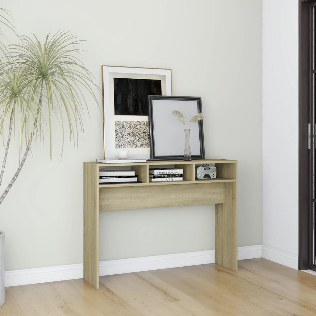 Τραπεζάκι Κονσόλα Sonoma Δρυς 105 x 30 x 80 εκ. από Επεξ. Ξύλο