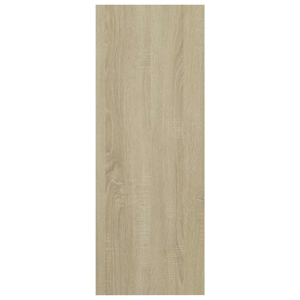 Τραπεζάκι Κονσόλα Λευκό/Sonoma Δρυς 105x30x80 εκ. Μοριοσανίδα