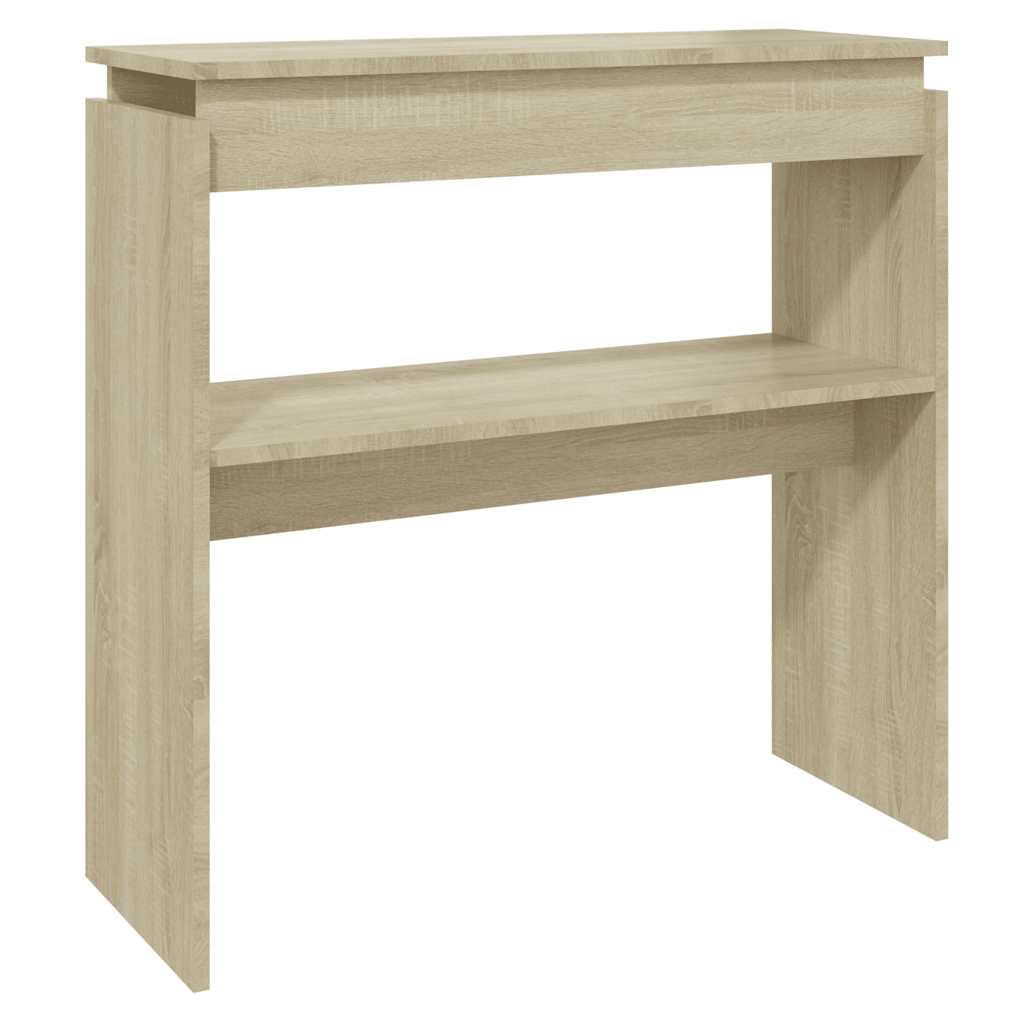 Τραπεζάκι Κονσόλα Sonoma Δρυς 80 x 30 x 80 εκ. από Επεξ. Ξύλο
