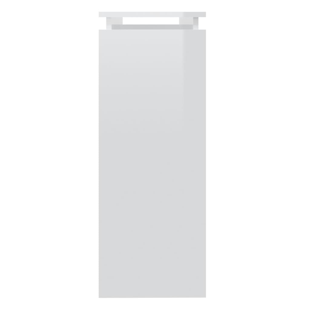 Τραπεζάκι Κονσόλα Γυαλιστερό Λευκό 102 x 30 x 80 εκ. Επεξ. Ξύλο
