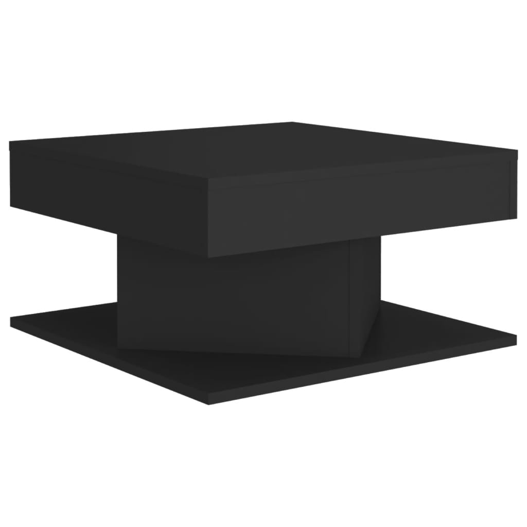 Τραπεζάκι Σαλονιού Μαύρο 57 x 57 x 30 εκ. από Επεξ. Ξύλο