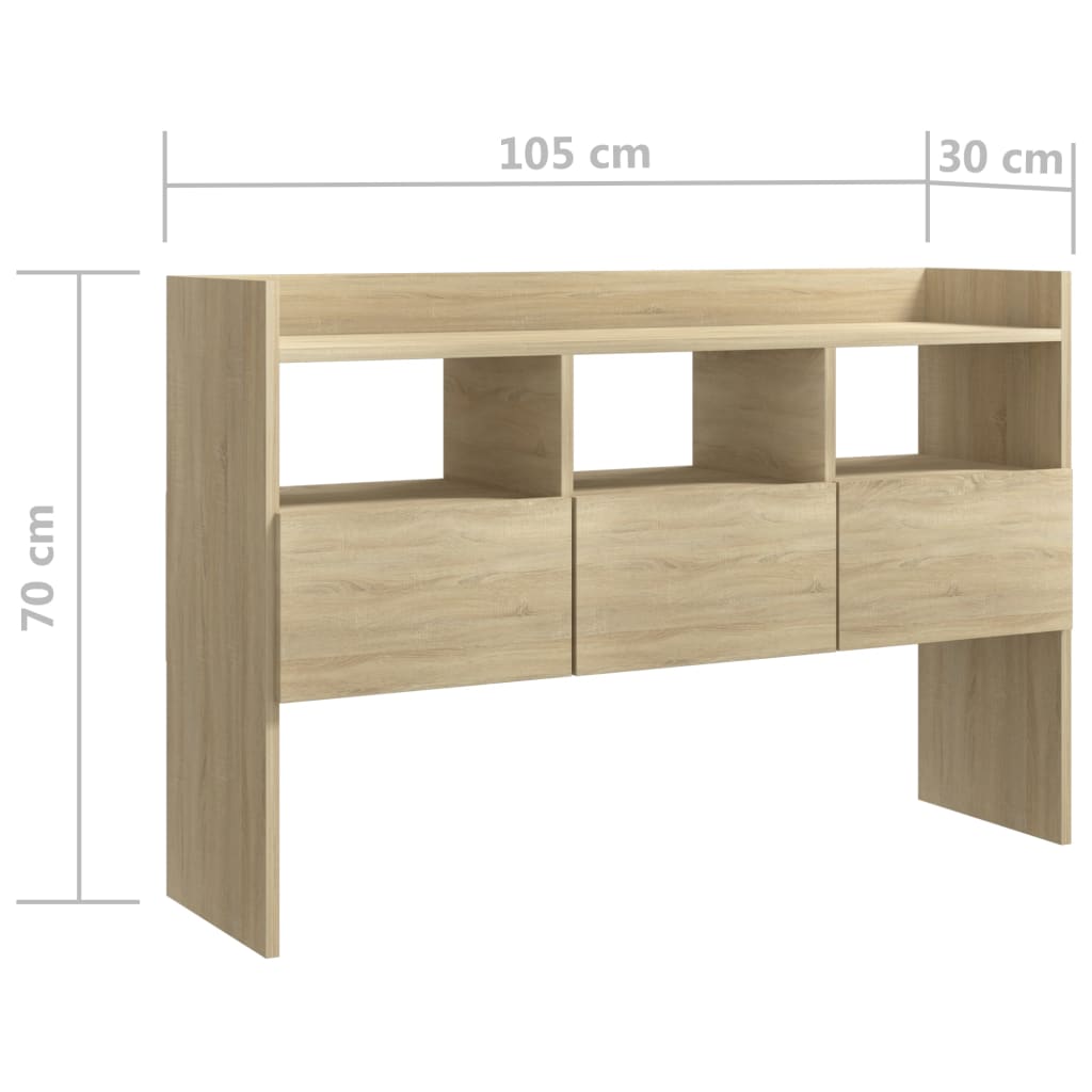 Μπουφές Sonoma Δρυς 105 x 30 x 70 εκ. από Επεξ. Ξύλο