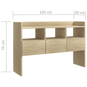 Μπουφές Sonoma Δρυς 105 x 30 x 70 εκ. από Επεξ. Ξύλο