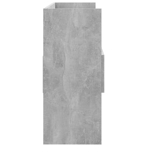 Μπουφές Γκρι Σκυροδέματος 105 x 30 x 70 εκ. από Επεξ. Ξύλο