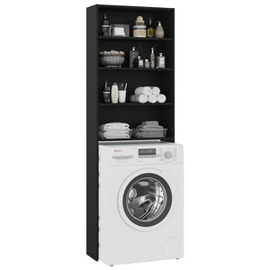 Ντουλάπι Πλυντηρίου Μαύρο 64 x 24 x 190 εκ. - Pakobazaar