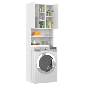 Ντουλάπι Πλυντηρίου Λευκό 64 x 25,5 x 190 εκ. - Pakobazaar