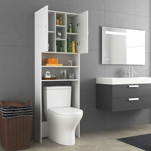 Ντουλάπι Πλυντηρίου Λευκό 64 x 25,5 x 190 εκ. - Pakobazaar