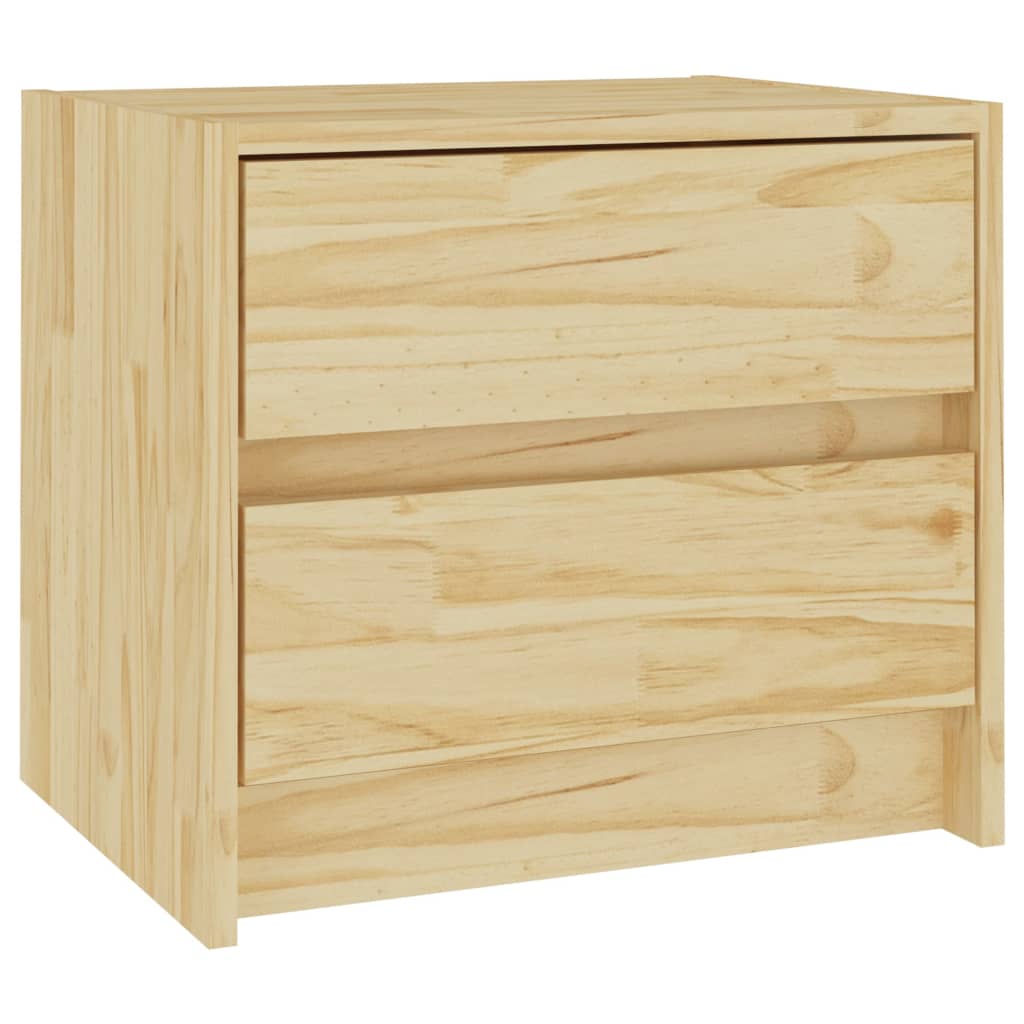 Κομοδίνο 40 x 30,5 x 35,5 εκ. από Μασίφ Ξύλο Πεύκου