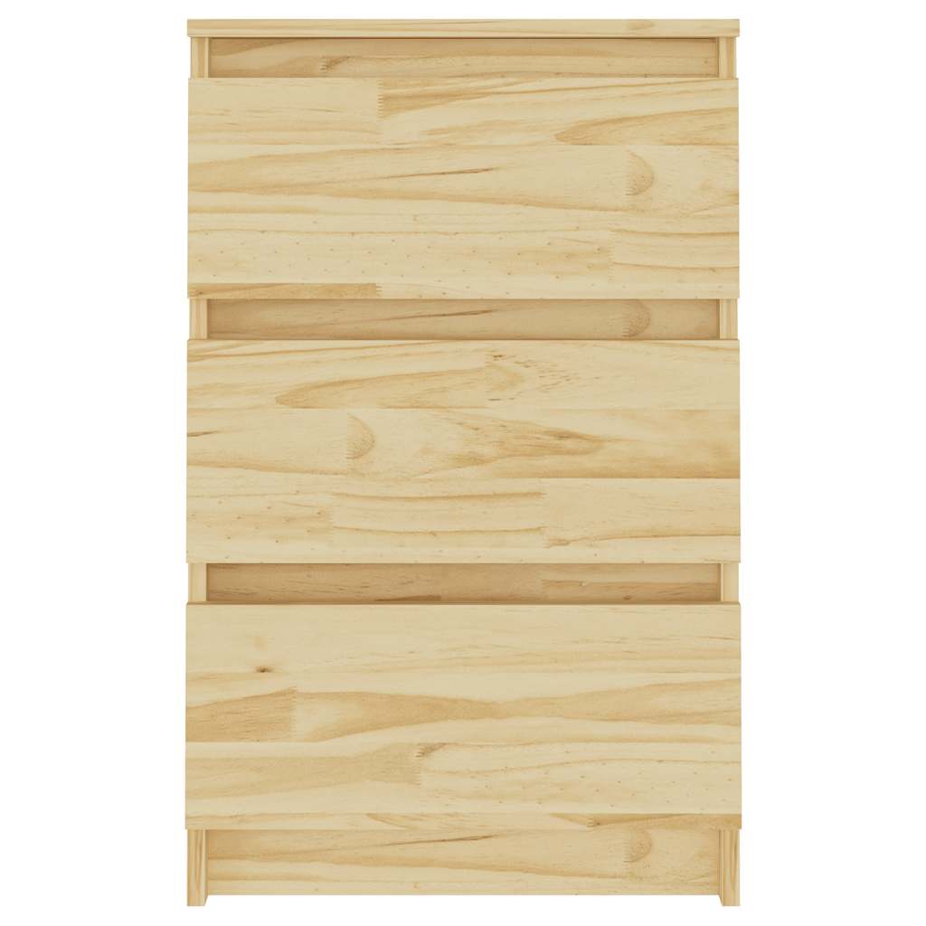 Κομοδίνο 40 x 29,5 x 64 εκ. από Μασίφ Ξύλο Πεύκου - Pakobazaar