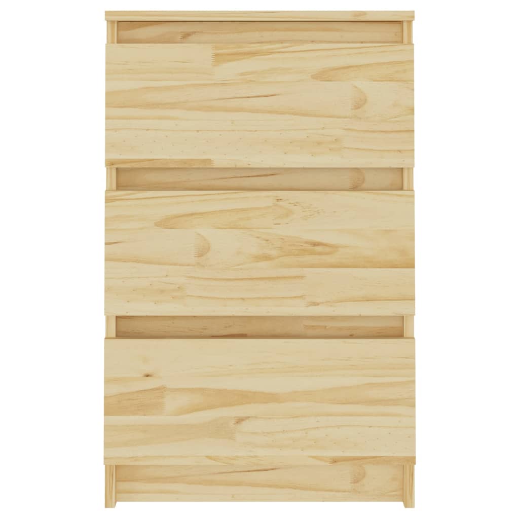Κομοδίνα 2 Τεμ. 40 x 29,5 x 64 εκ. από Μασίφ Ξύλο Πεύκου - Pakobazaar