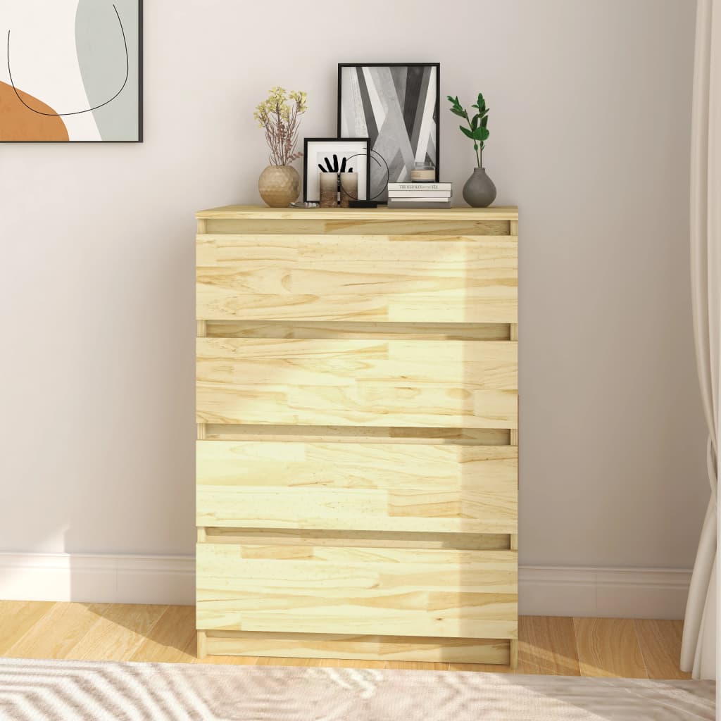 Συρταριέρα 60 x 36 x 84 εκ. από Μασίφ Ξύλο Πεύκου - Pakobazaar