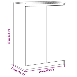 Ντουλάπι 60 x 36 x 84 εκ. από Μασίφ Ξύλο Πεύκου - Pakobazaar