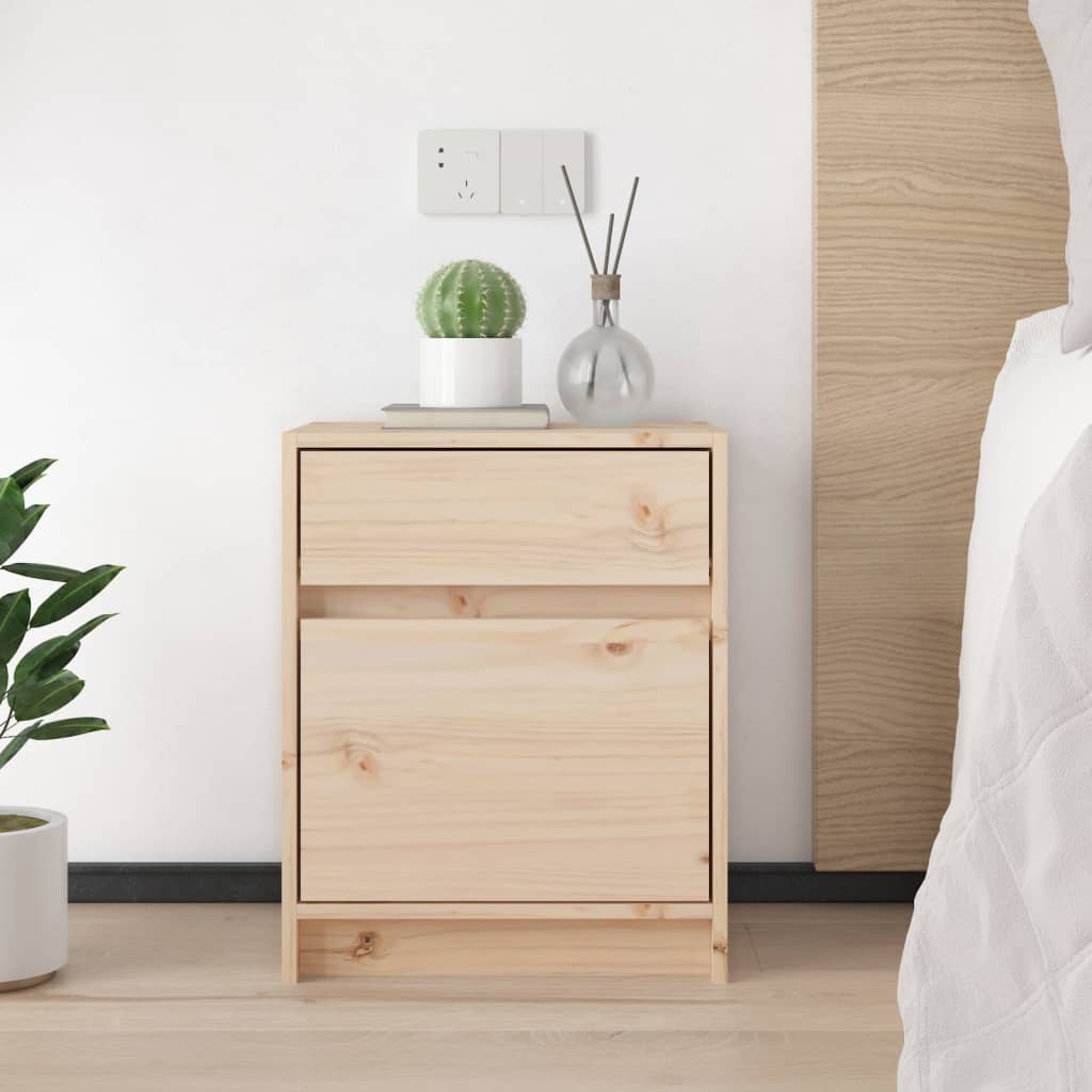 Κομοδίνο 40 x 31 x 50 εκ. από Μασίφ Ξύλο Πεύκου - Pakobazaar