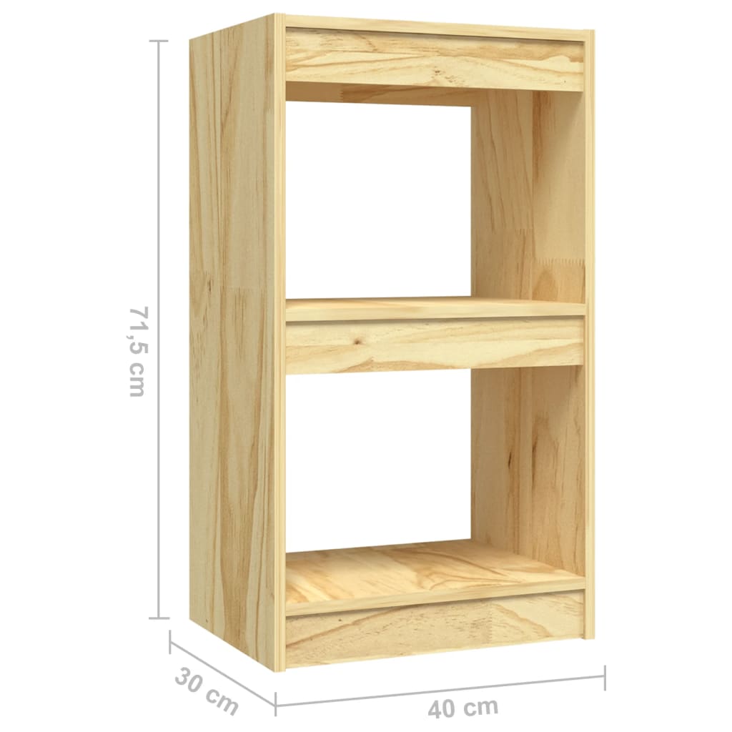 Βιβλιοθήκη 40 x 30 x 71,5 εκ. από Μασίφ Ξύλο Πεύκου