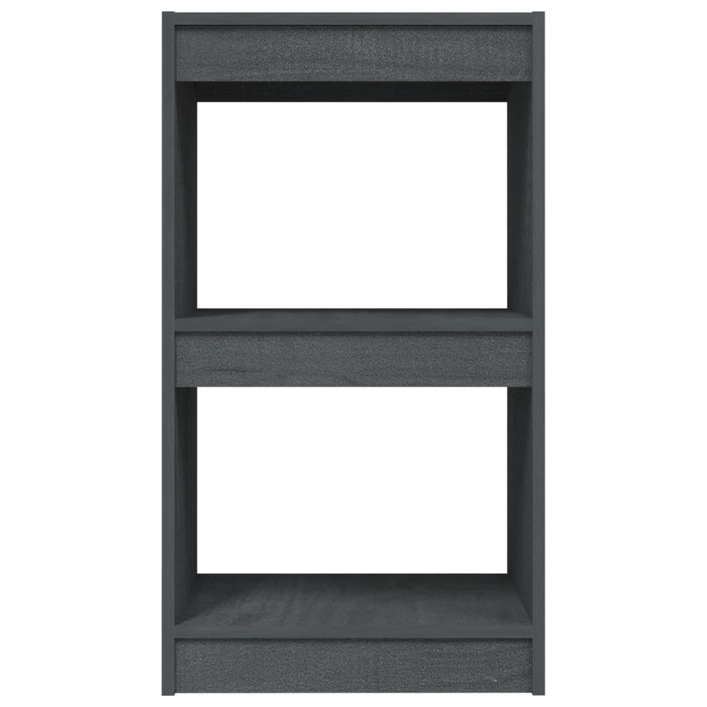 Βιβλιοθήκη Γκρι 40 x 30 x 71,5 εκ. από Μασίφ Ξύλο Πεύκου