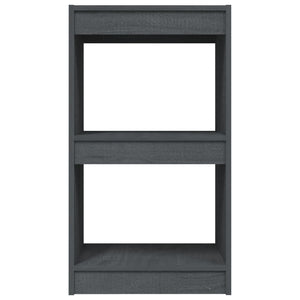 Βιβλιοθήκη Γκρι 40 x 30 x 71,5 εκ. από Μασίφ Ξύλο Πεύκου