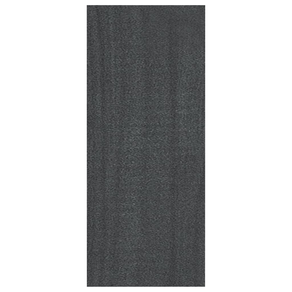 Βιβλιοθήκη Γκρι 40 x 30 x 71,5 εκ. από Μασίφ Ξύλο Πεύκου