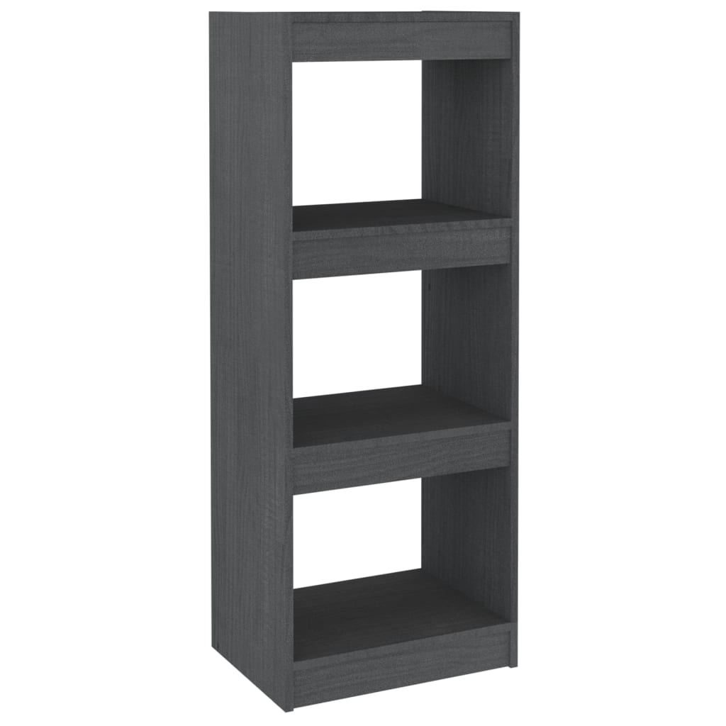 Βιβλιοθήκη/Διαχωριστικό Χώρου Γκρι 40x30x103,5 εκ. Ξύλο Πεύκου