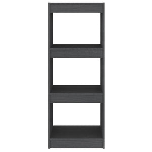 Βιβλιοθήκη/Διαχωριστικό Χώρου Γκρι 40x30x103,5 εκ. Ξύλο Πεύκου