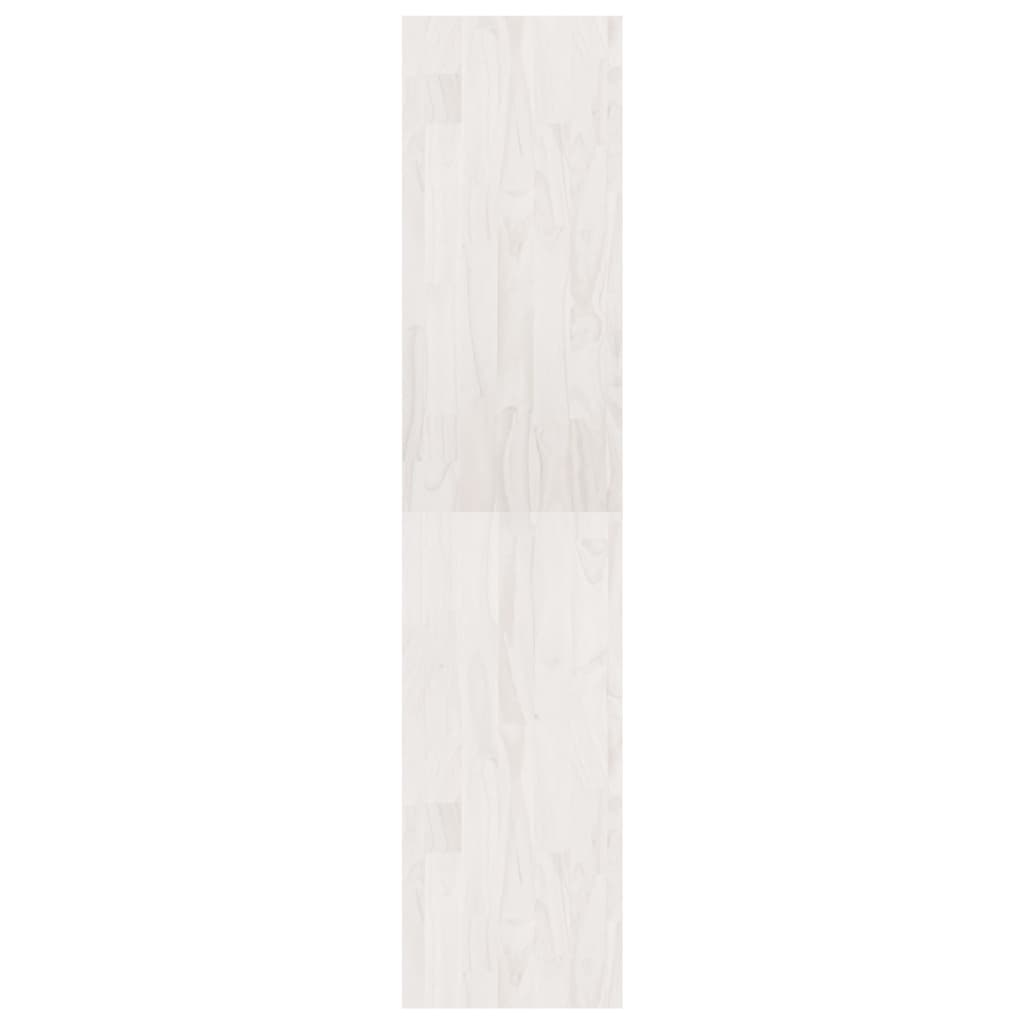 Βιβλιοθήκη/Διαχωριστικό Χώρου Λευκό 40x30x135,5 εκ. Ξύλο Πεύκου - Pakobazaar