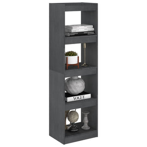 Βιβλιοθήκη/Διαχωριστικό Χώρου Γκρι 40x30x135,5 εκ. Ξύλο Πεύκου - Pakobazaar
