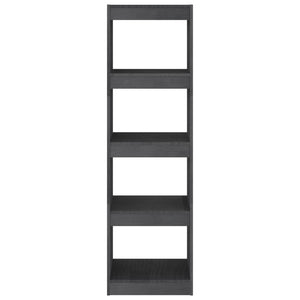Βιβλιοθήκη/Διαχωριστικό Χώρου Γκρι 40x30x135,5 εκ. Ξύλο Πεύκου - Pakobazaar