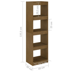 Βιβλιοθήκη/Διαχωριστικό Χώρου Μελί 40x30x135,5 εκ. Ξύλο Πεύκου
