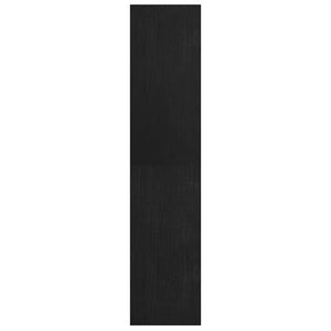 Βιβλιοθήκη/Διαχωριστικό Χώρου Μαύρο 40x30x135,5 εκ. Ξύλο Πεύκου
