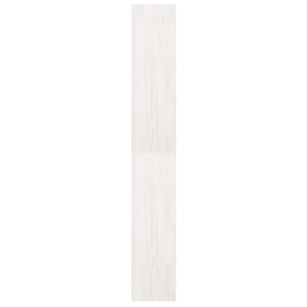 Βιβλιοθήκη/Διαχωριστικό Χώρου Λευκό 40x30x199 εκ. Ξύλο Πεύκου