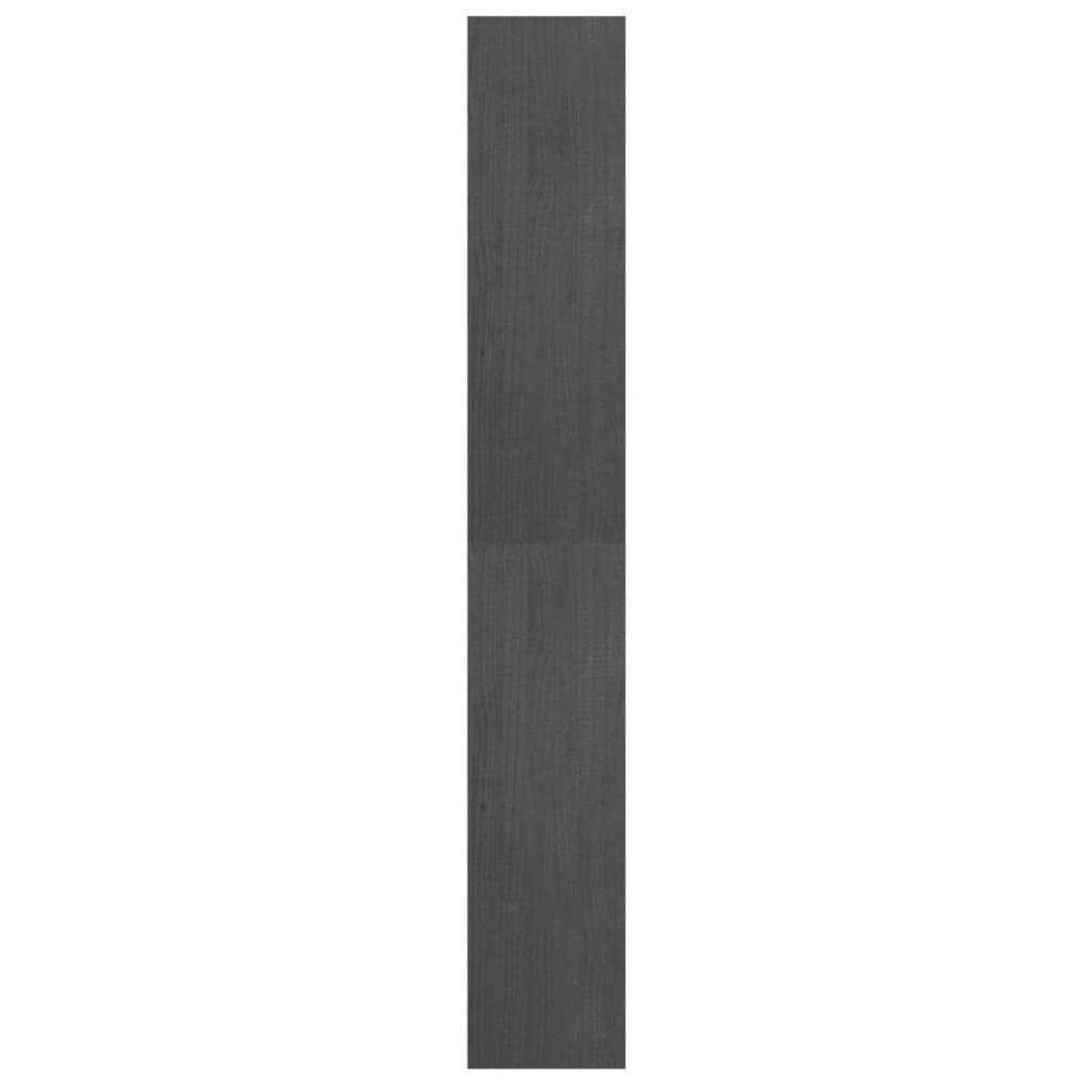 Βιβλιοθήκη/Διαχωριστικό Χώρου Γκρι 40x30x199 εκ. Ξύλο Πεύκου