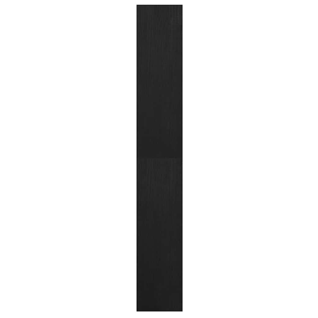 Βιβλιοθήκη/Διαχωριστικό Χώρου Μαύρο 40x30x199 εκ. Ξύλο Πεύκου