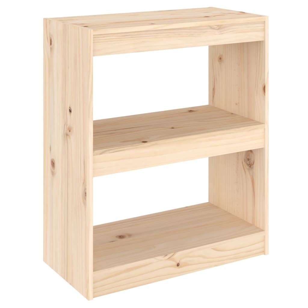 Βιβλιοθήκη/Διαχωριστικό Χώρου 60x30x71,5 εκ. Μασίφ Ξύλο Πεύκου - Pakobazaar