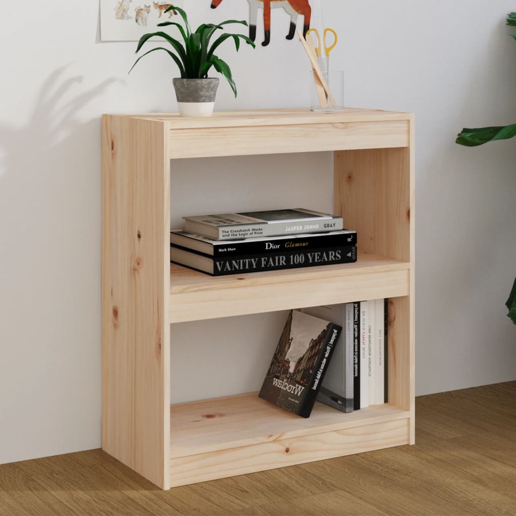 Βιβλιοθήκη/Διαχωριστικό Χώρου 60x30x71,5 εκ. Μασίφ Ξύλο Πεύκου - Pakobazaar