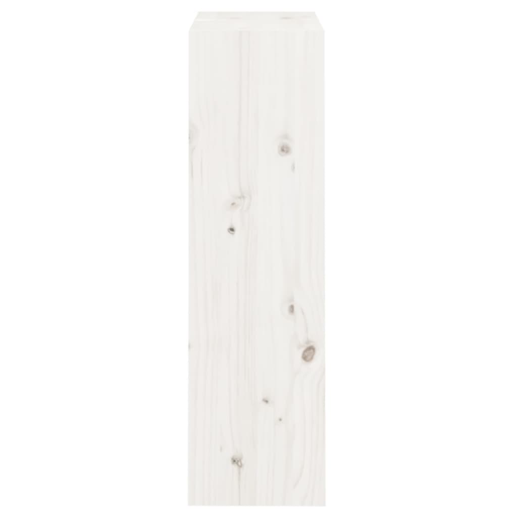 Βιβλιοθήκη/Διαχωριστικό Χώρου Λευκή 60x30x103,5 εκ Μασίφ Πεύκο