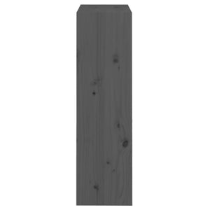 Βιβλιοθήκη/Διαχωριστικό Χώρου Γκρι 60x30x103,5 εκ. Μασίφ Πεύκο