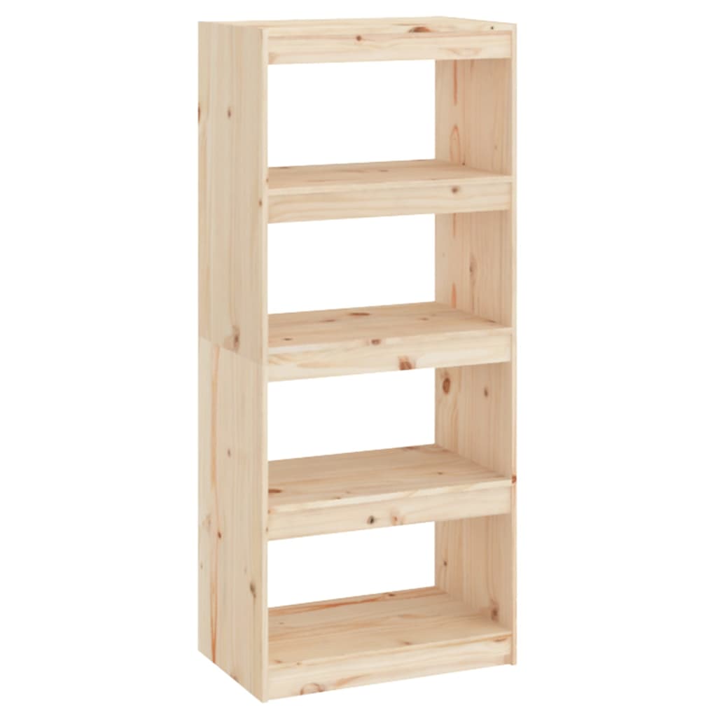 Βιβλιοθήκη/Διαχωριστικό Χώρου 60x30x135,5 εκ. Μασίφ Ξύλο Πεύκου