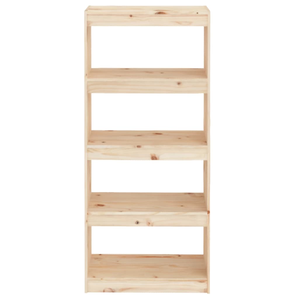 Βιβλιοθήκη/Διαχωριστικό Χώρου 60x30x135,5 εκ. Μασίφ Ξύλο Πεύκου