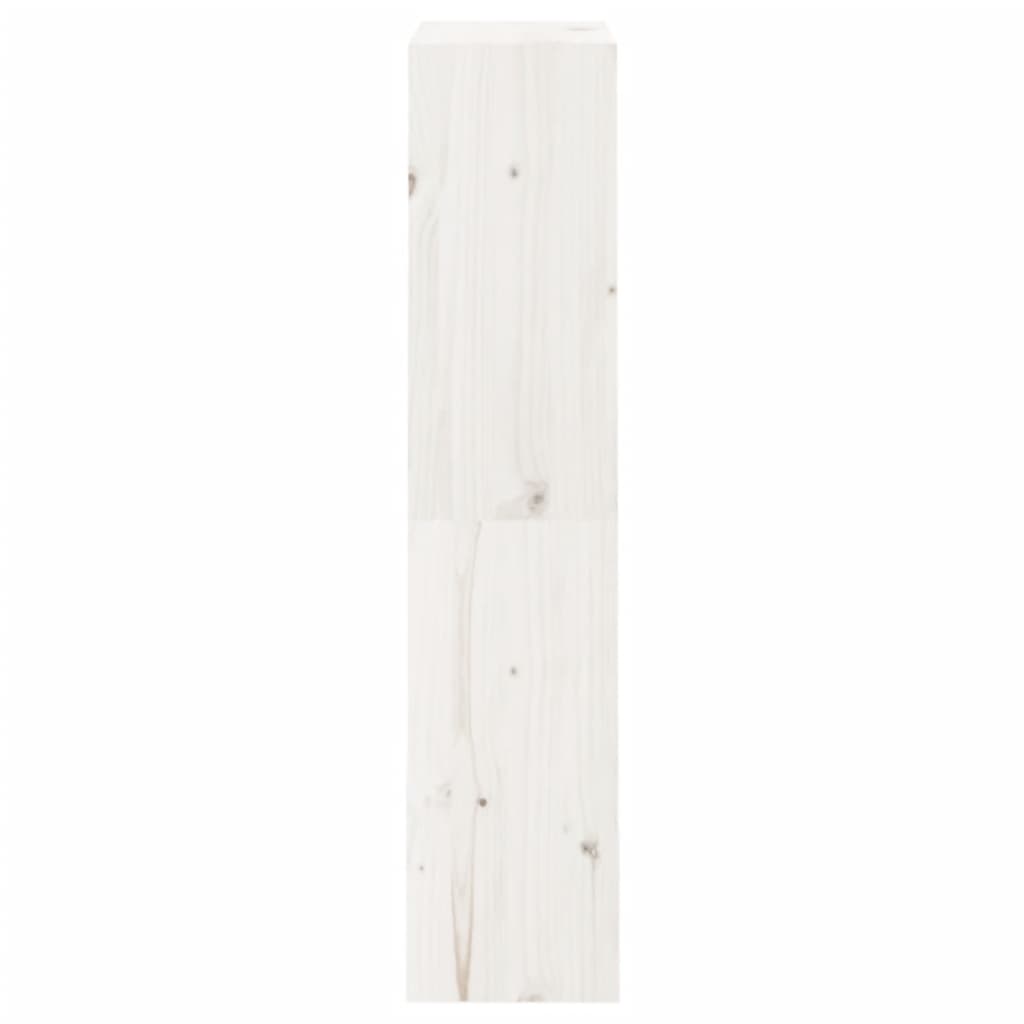Βιβλιοθήκη/Διαχωριστικό Χώρου Λευκή 60x30x135,5 εκ. Μασίφ Πεύκο - Pakobazaar