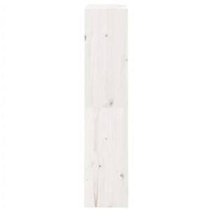 Βιβλιοθήκη/Διαχωριστικό Χώρου Λευκή 60x30x135,5 εκ. Μασίφ Πεύκο - Pakobazaar