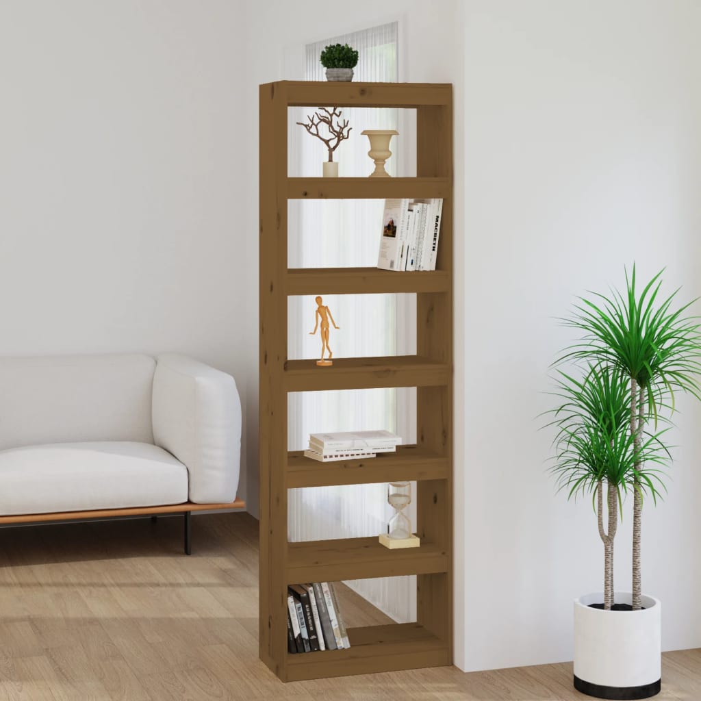 Βιβλιοθήκη/Διαχωριστικό Χώρου Μελί 60x30x199,5 εκ. Ξύλο Πεύκου
