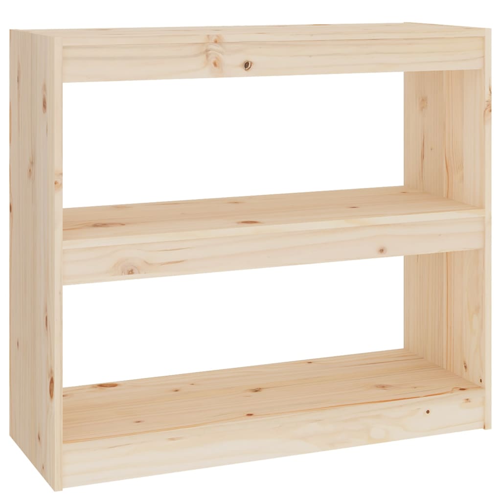Βιβλιοθήκη/Διαχωριστικό Χώρου 80x30x71,5 εκ. Μασίφ Ξύλο Πεύκου