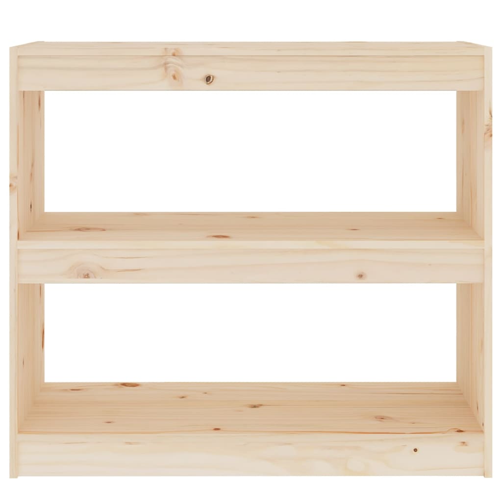 Βιβλιοθήκη/Διαχωριστικό Χώρου 80x30x71,5 εκ. Μασίφ Ξύλο Πεύκου