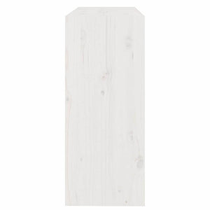 Βιβλιοθήκη/Διαχωριστικό Χώρου Λευκή 80x30x71,5 εκ. Μασίφ Πεύκο - Pakobazaar