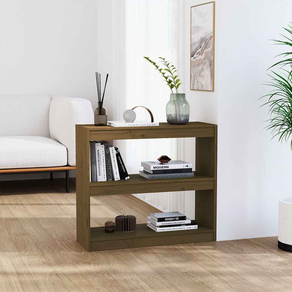 Βιβλιοθήκη/Διαχωριστικό Χώρου Μελί 80x30x71,5 εκ. Ξύλο Πεύκου