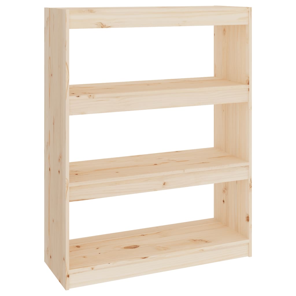 Βιβλιοθήκη/Διαχωριστικό Χώρου 80x30x103,5 εκ. Μασίφ Ξύλο Πεύκου