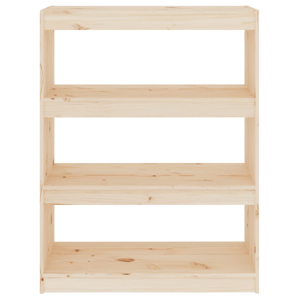 Βιβλιοθήκη/Διαχωριστικό Χώρου 80x30x103,5 εκ. Μασίφ Ξύλο Πεύκου