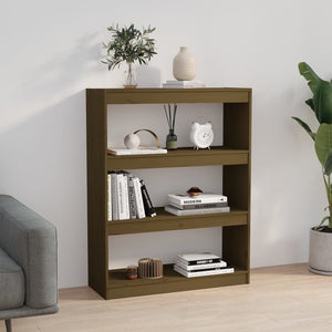 Βιβλιοθήκη/Διαχωριστικό Χώρου Μελί 80x30x103,5 εκ. Ξύλο Πεύκου